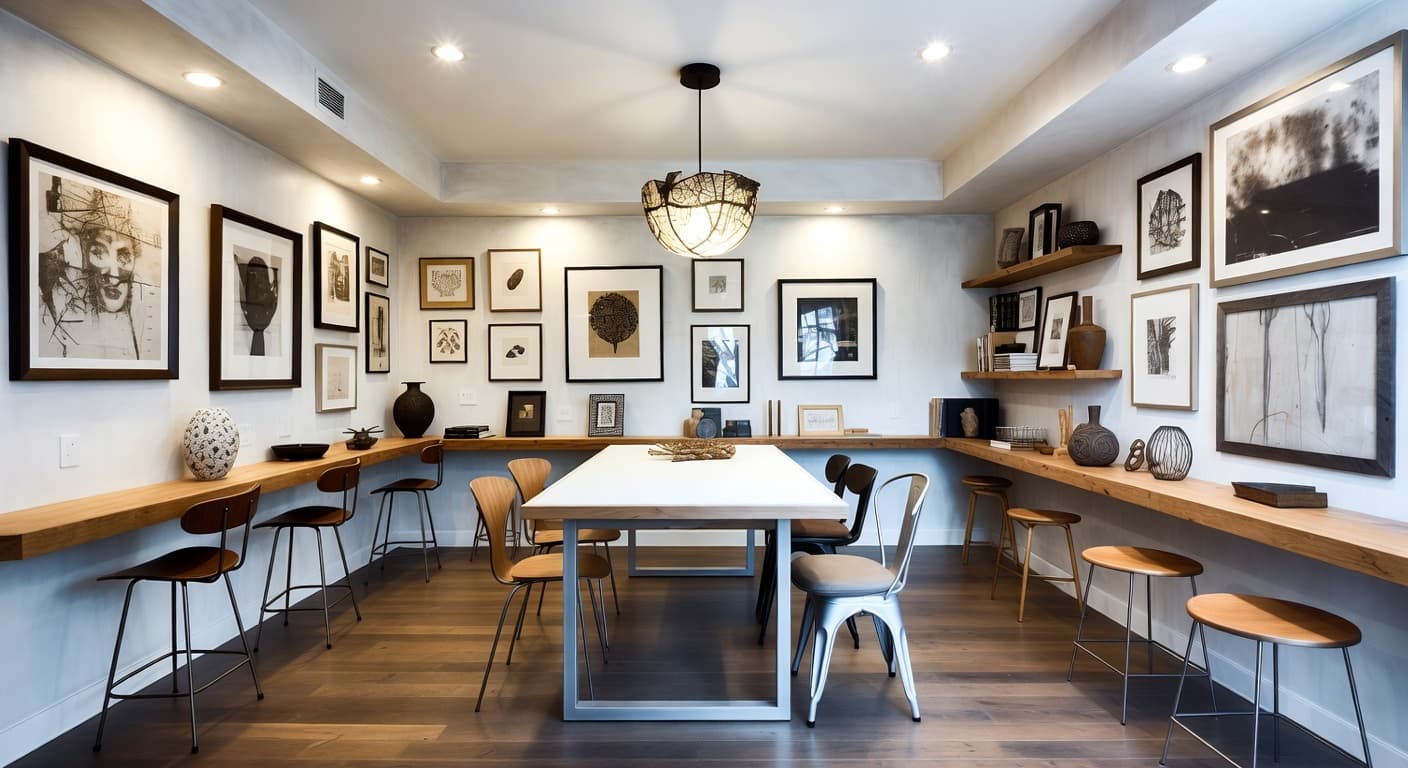 Modern Craft Room / Studio design preview