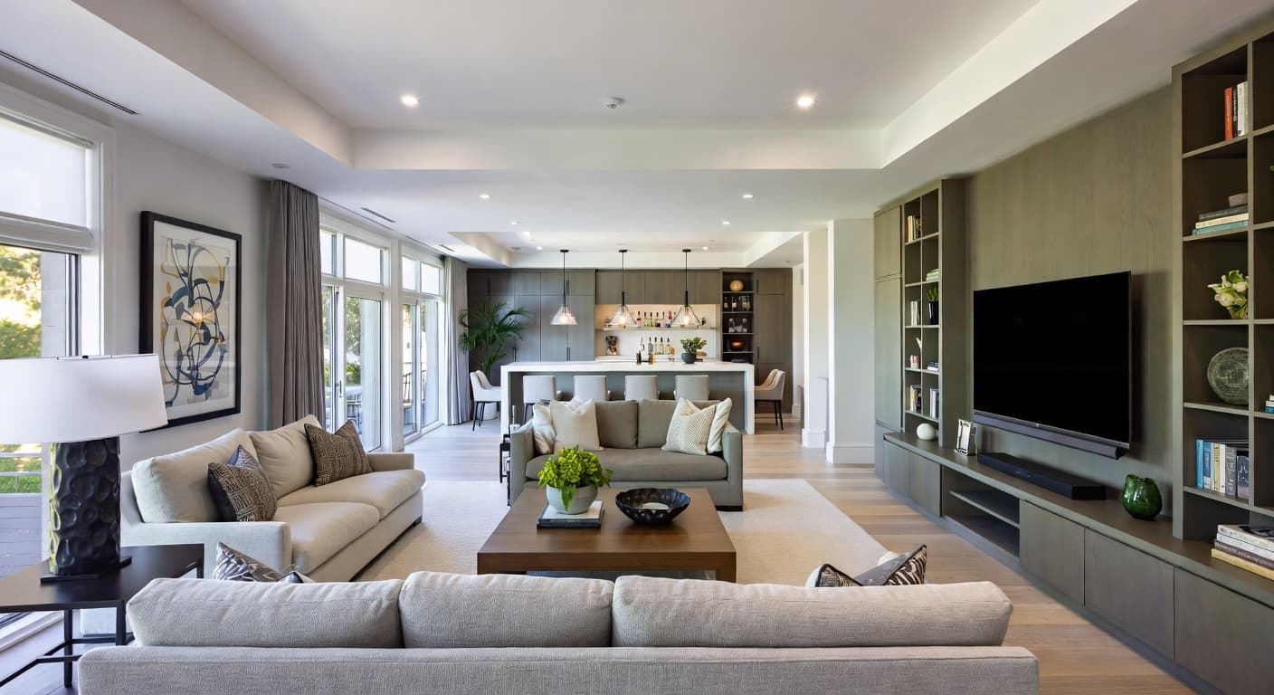 Modern Game Room design preview