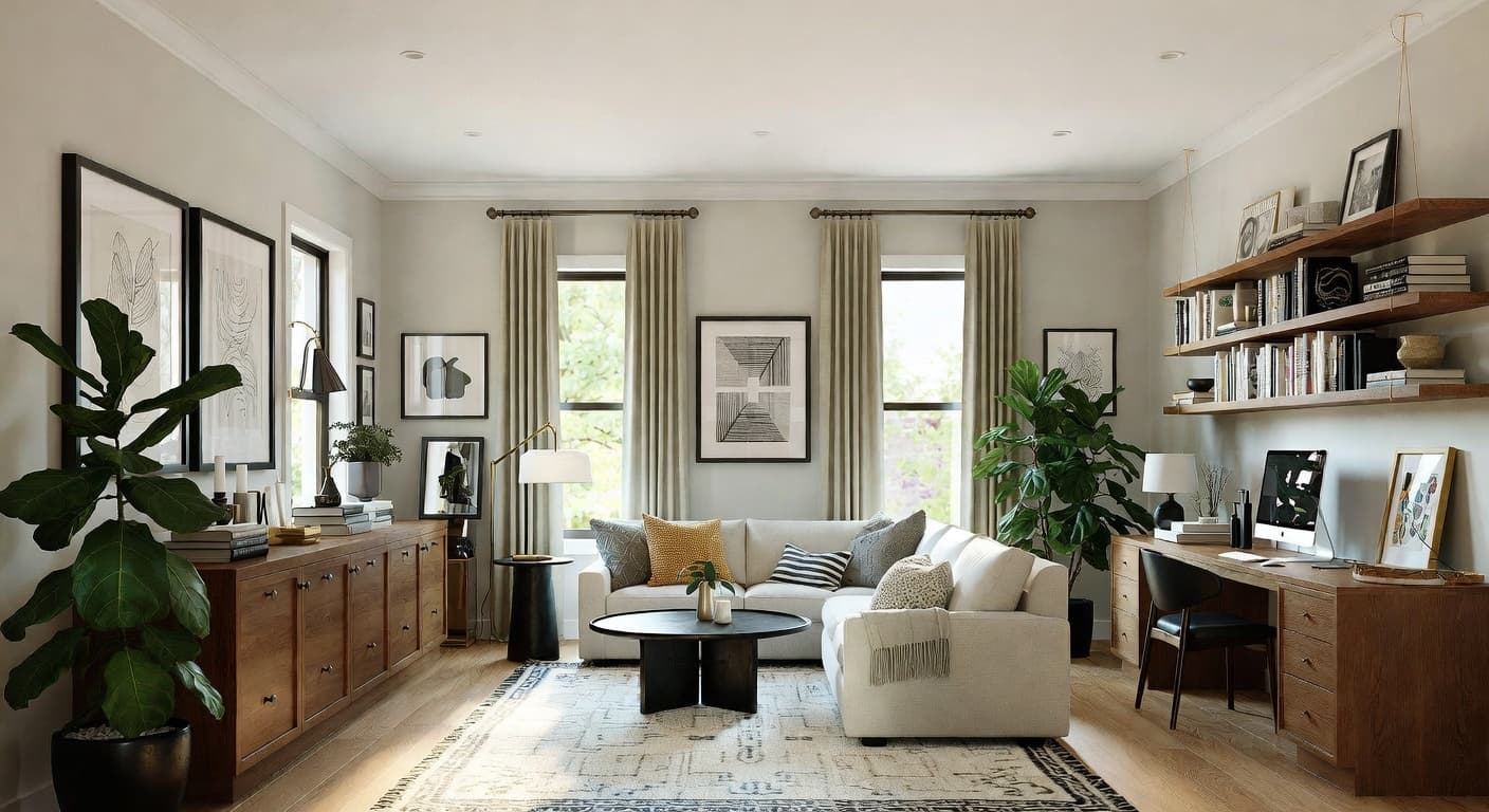 Modern Teen Room / Den design preview