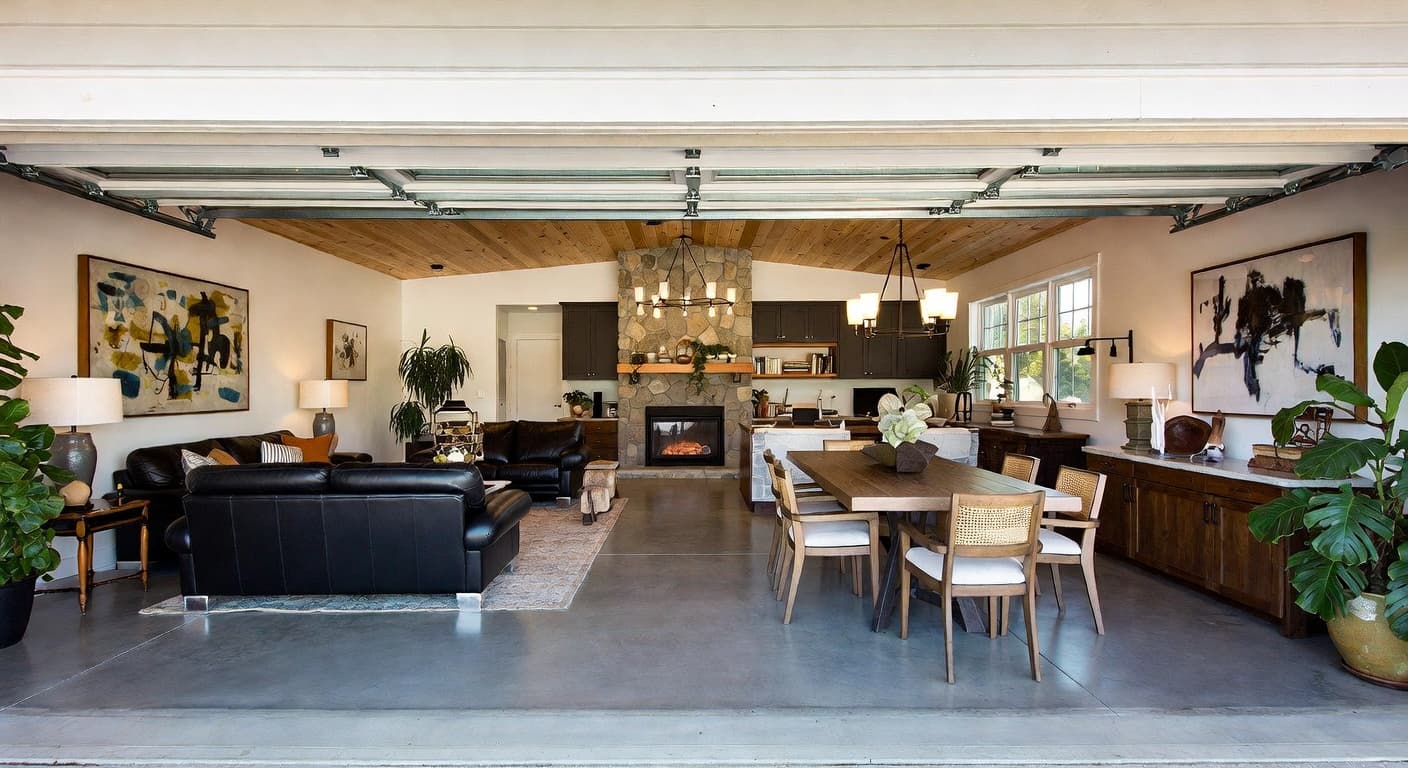 Modern Prairie garage interior interior design - featuring modern prairie style furniture, decor, colors, and layout ideas for your garage interior