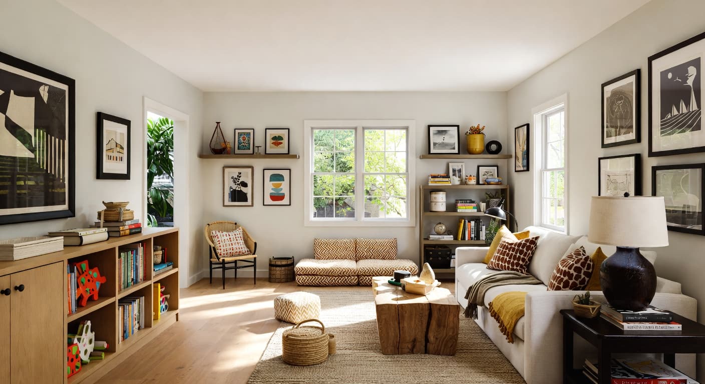 Modern Prairie kids room interior design - featuring modern prairie style furniture, decor, colors, and layout ideas for your kids room