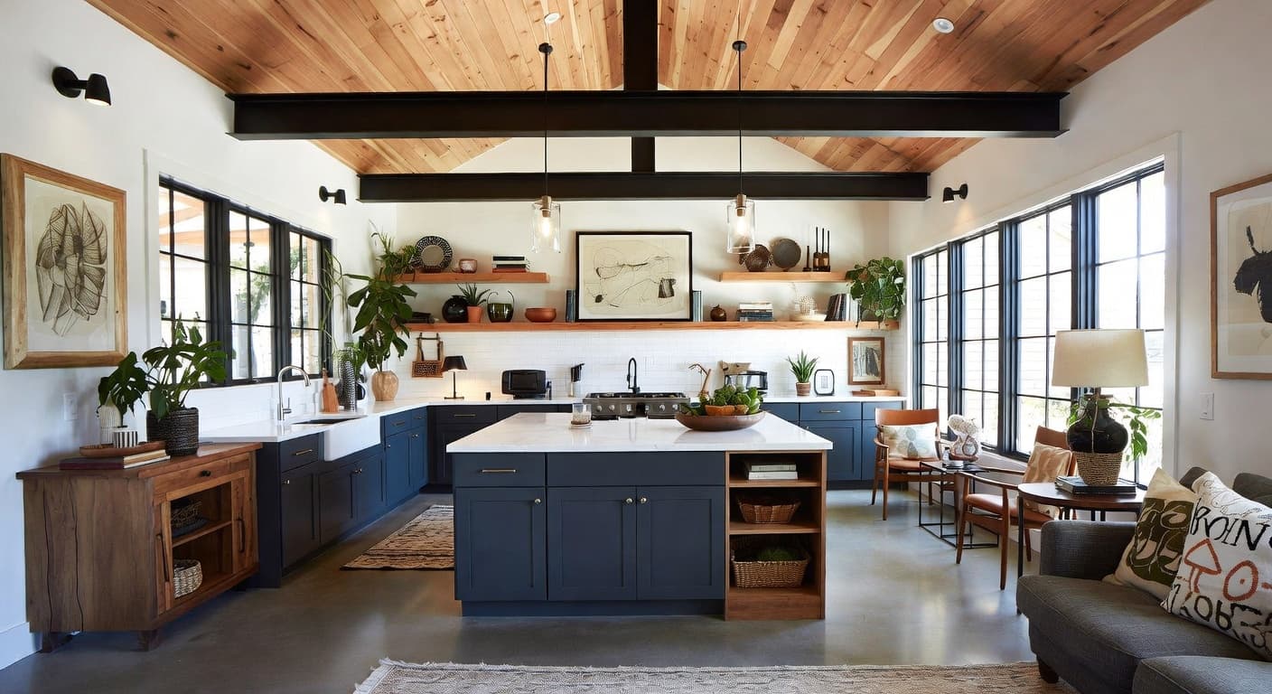 Modern Prairie utility room interior design - featuring modern prairie style furniture, decor, colors, and layout ideas for your utility room