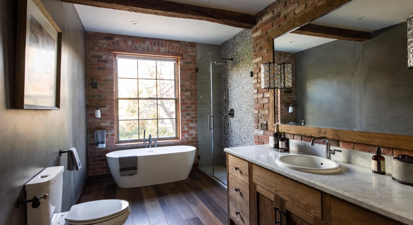 Modern Rustic Bathroom design preview