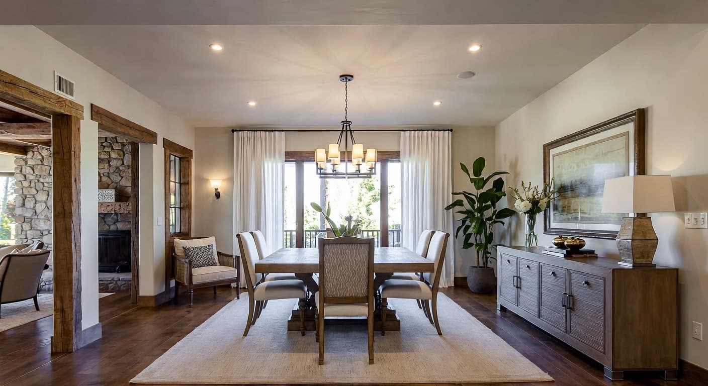 Modern Rustic Dining Room design preview