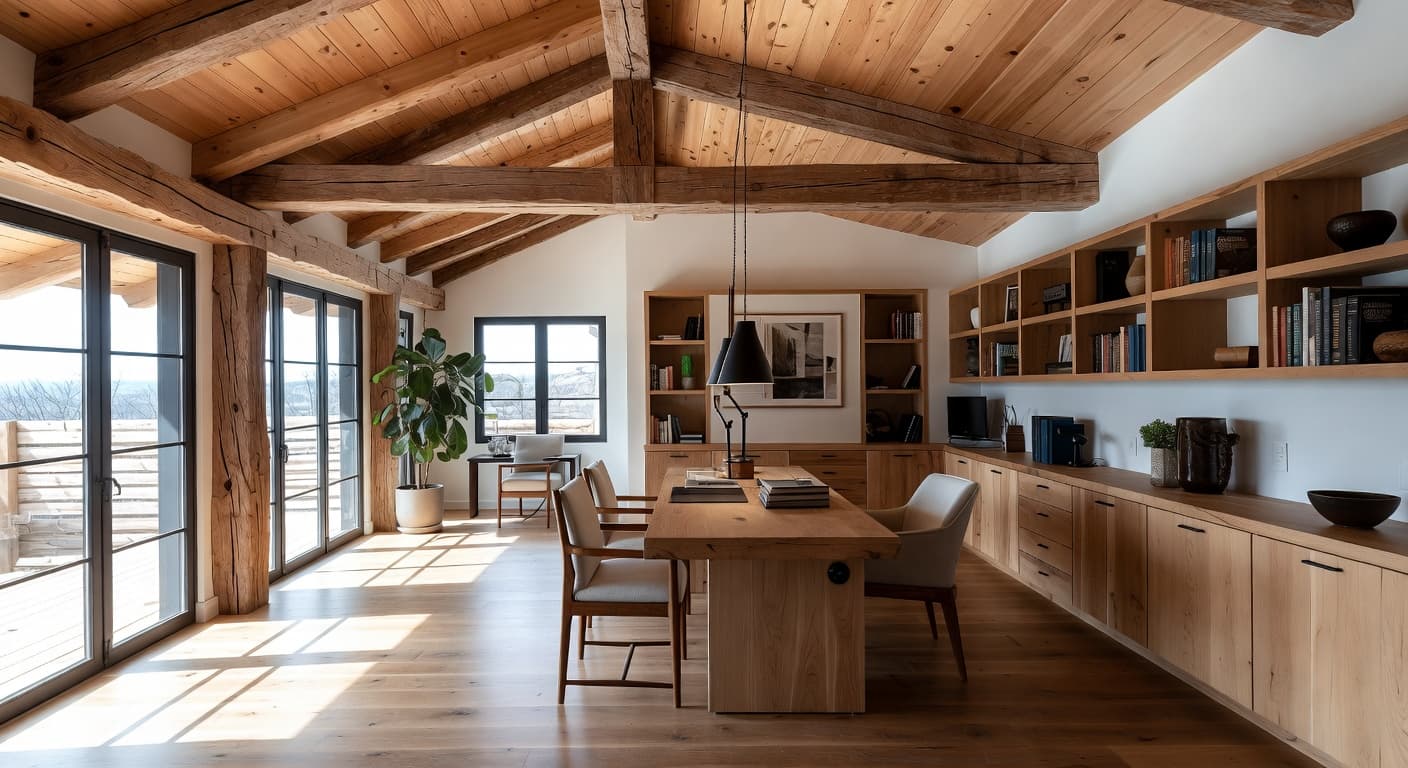 Modern Rustic Home Office design preview