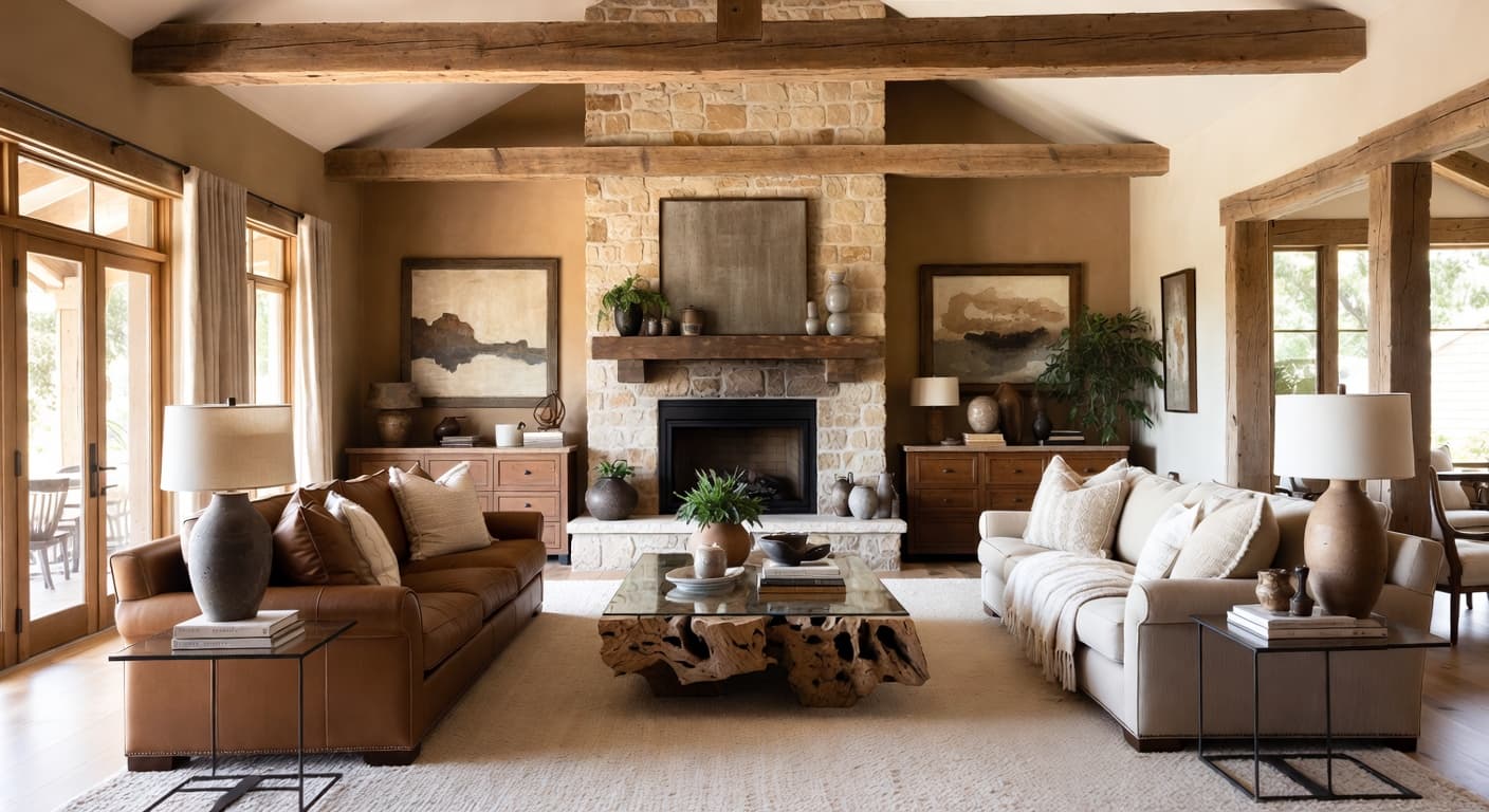 Modern Rustic Living Room design preview
