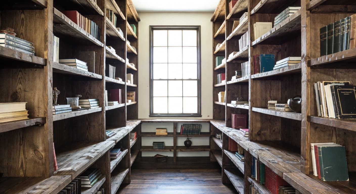 Modern Rustic storage room interior design - featuring modern rustic style furniture, decor, colors, and layout ideas for your storage room