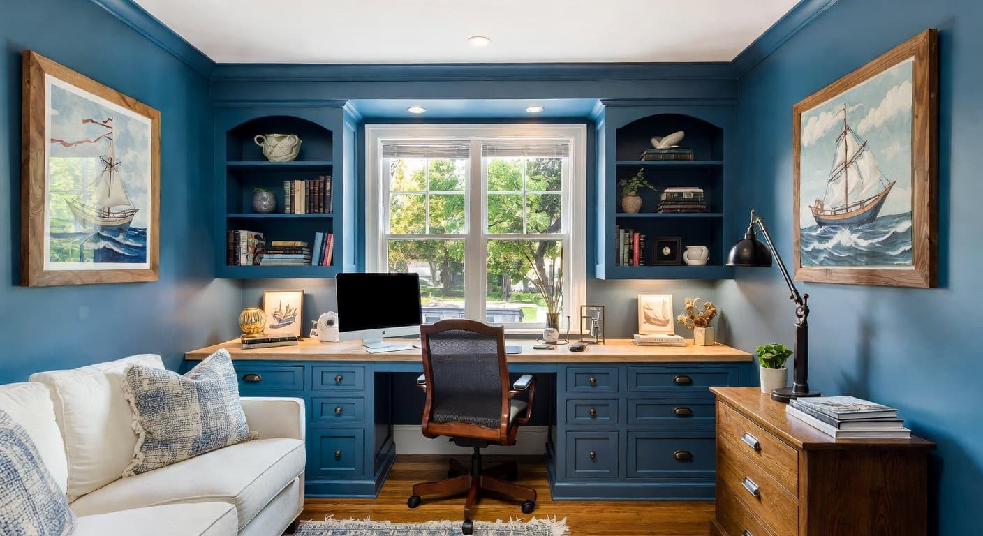 Nautical Home Office design preview