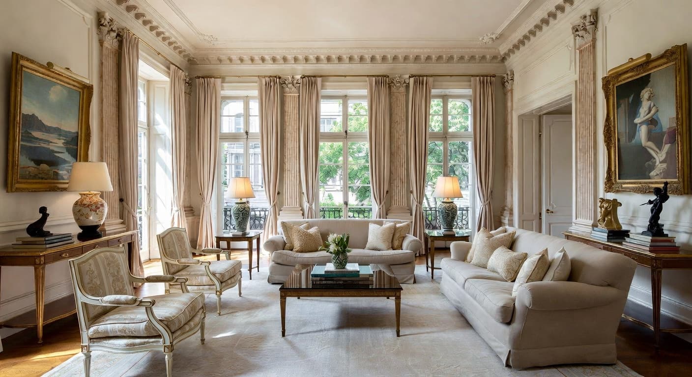 Neoclassical Living Room design preview
