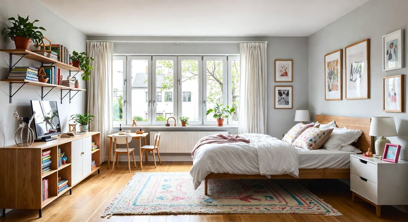 New Deco kids room interior design - featuring new deco style furniture, decor, colors, and layout ideas for your kids room