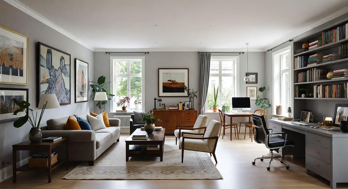 Nowstalgia multi-purpose room interior design - featuring nowstalgia style furniture, decor, colors, and layout ideas for your multi-purpose room