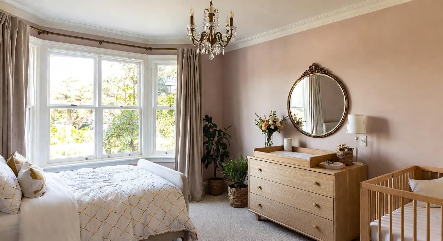 Nowstalgia nursery interior design - featuring nowstalgia style furniture, decor, colors, and layout ideas for your nursery