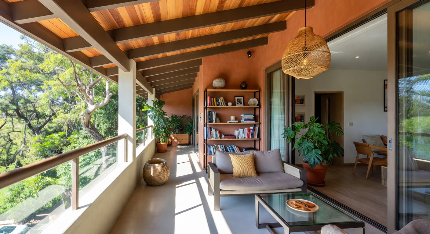 Organic Modern Balcony / Terrace design preview