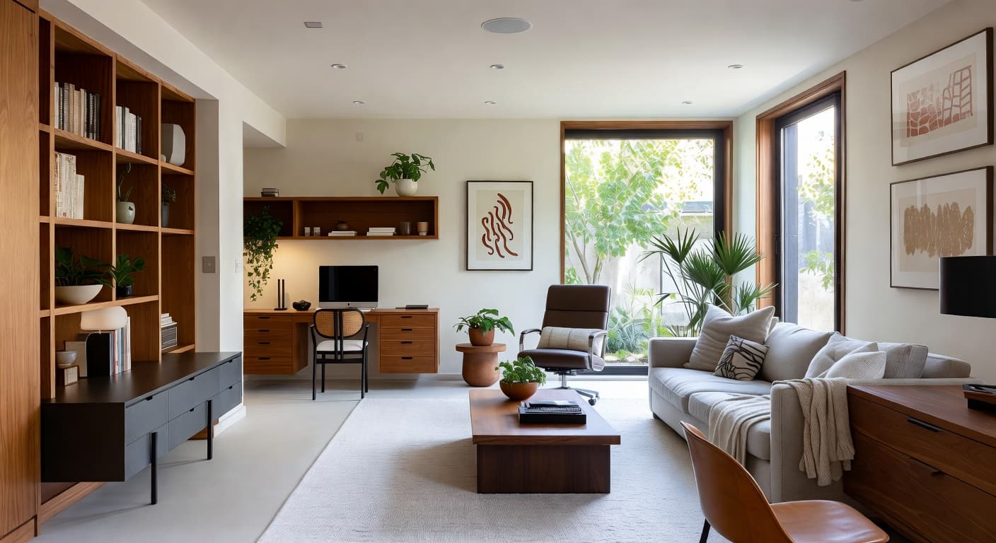 Organic Modern Home Office design preview