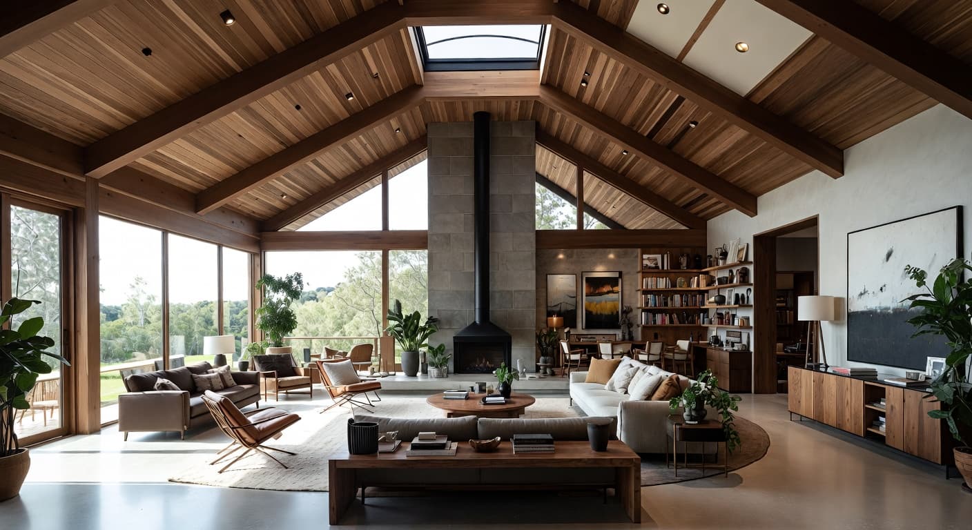 Organic Modern observatory interior design - featuring organic modern style furniture, decor, colors, and layout ideas for your observatory