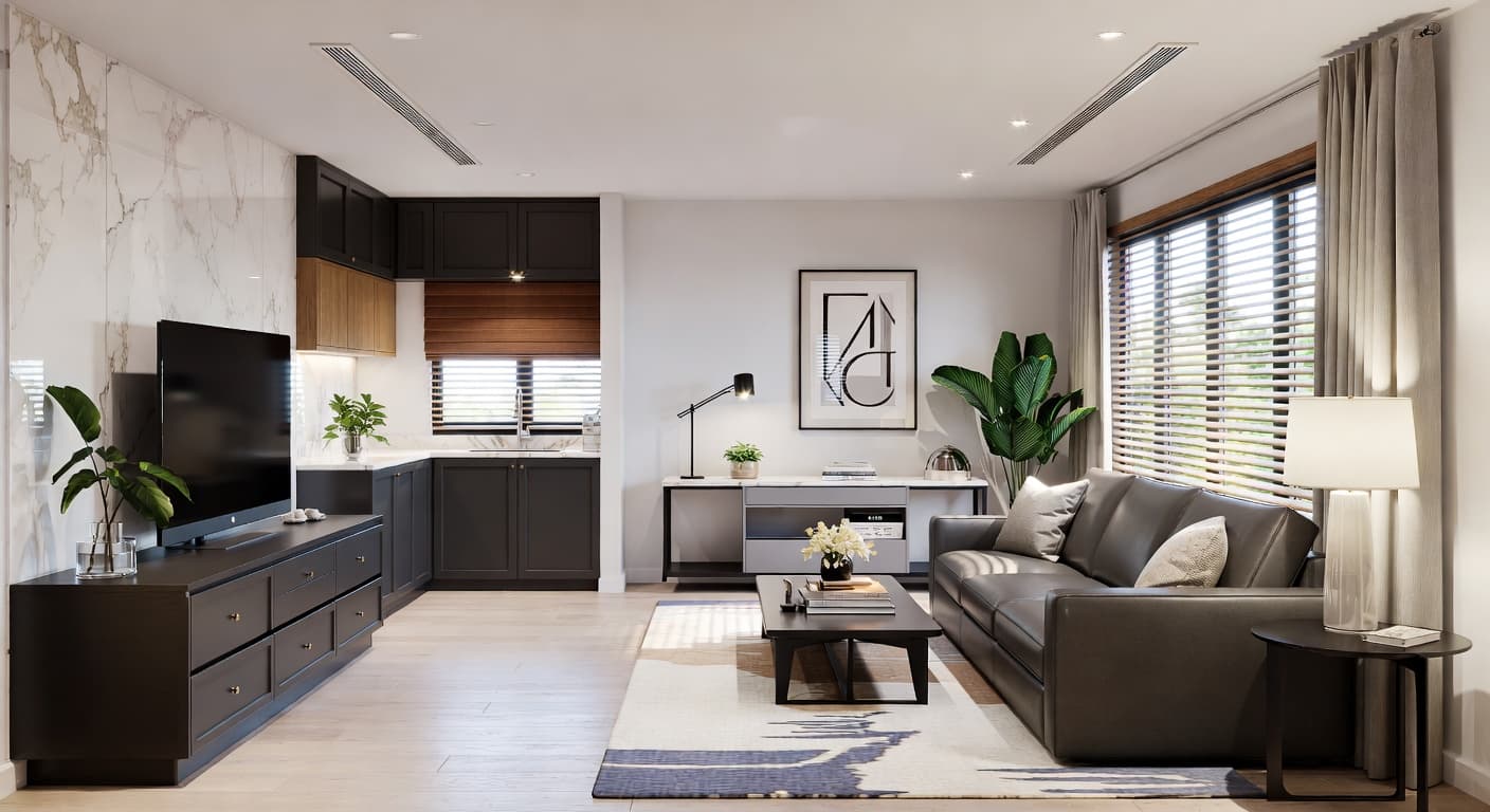 Parametric utility room interior design - featuring parametric style furniture, decor, colors, and layout ideas for your utility room