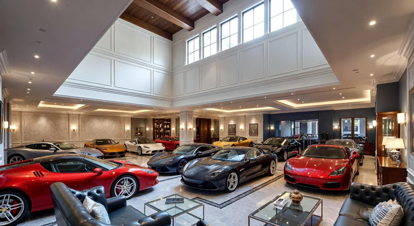 Regency garage interior interior design - featuring regency style furniture, decor, colors, and layout ideas for your garage interior