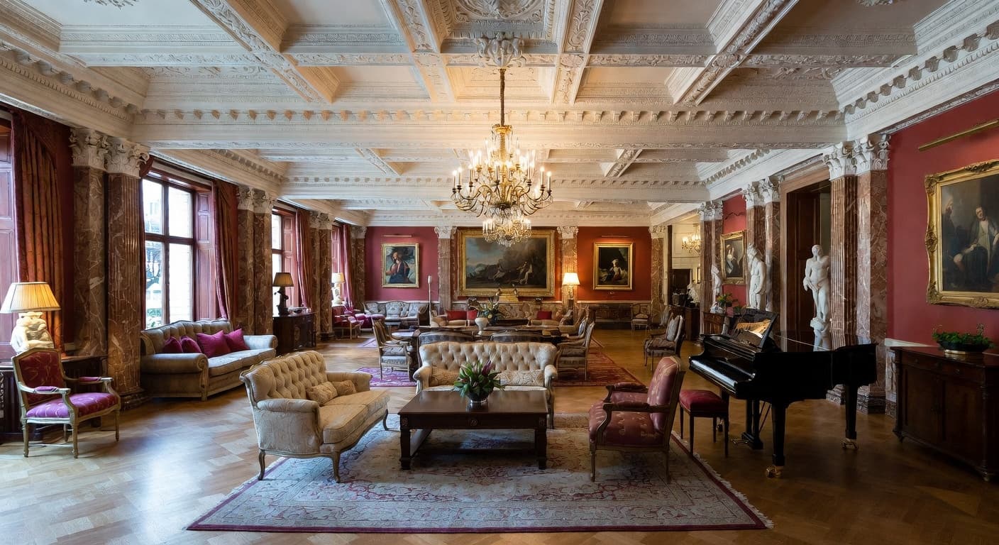 Renaissance Revival basement interior design - featuring renaissance revival style furniture, decor, colors, and layout ideas for your basement