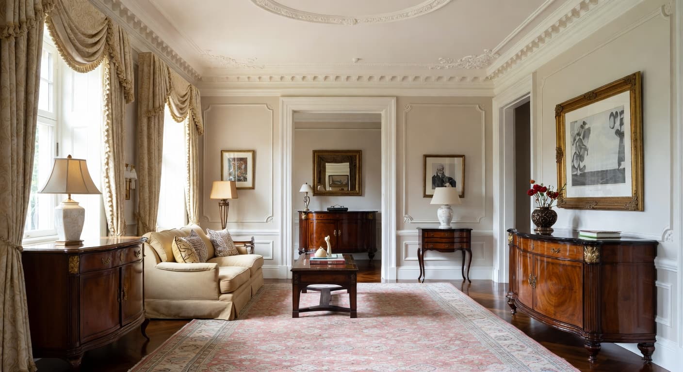 Renaissance Revival pet room interior design - featuring renaissance revival style furniture, decor, colors, and layout ideas for your pet room