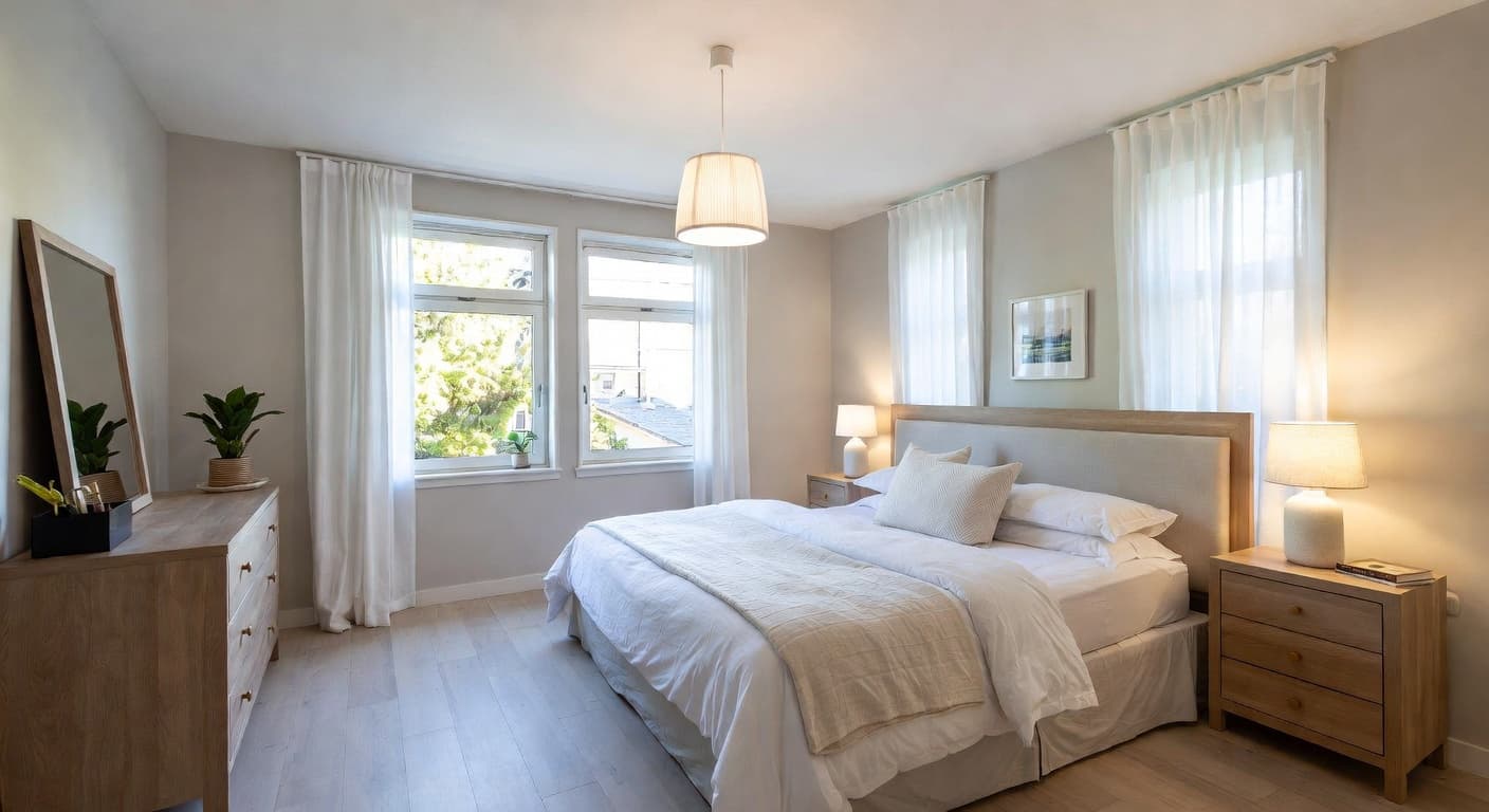 Scandifornian Bedroom design preview