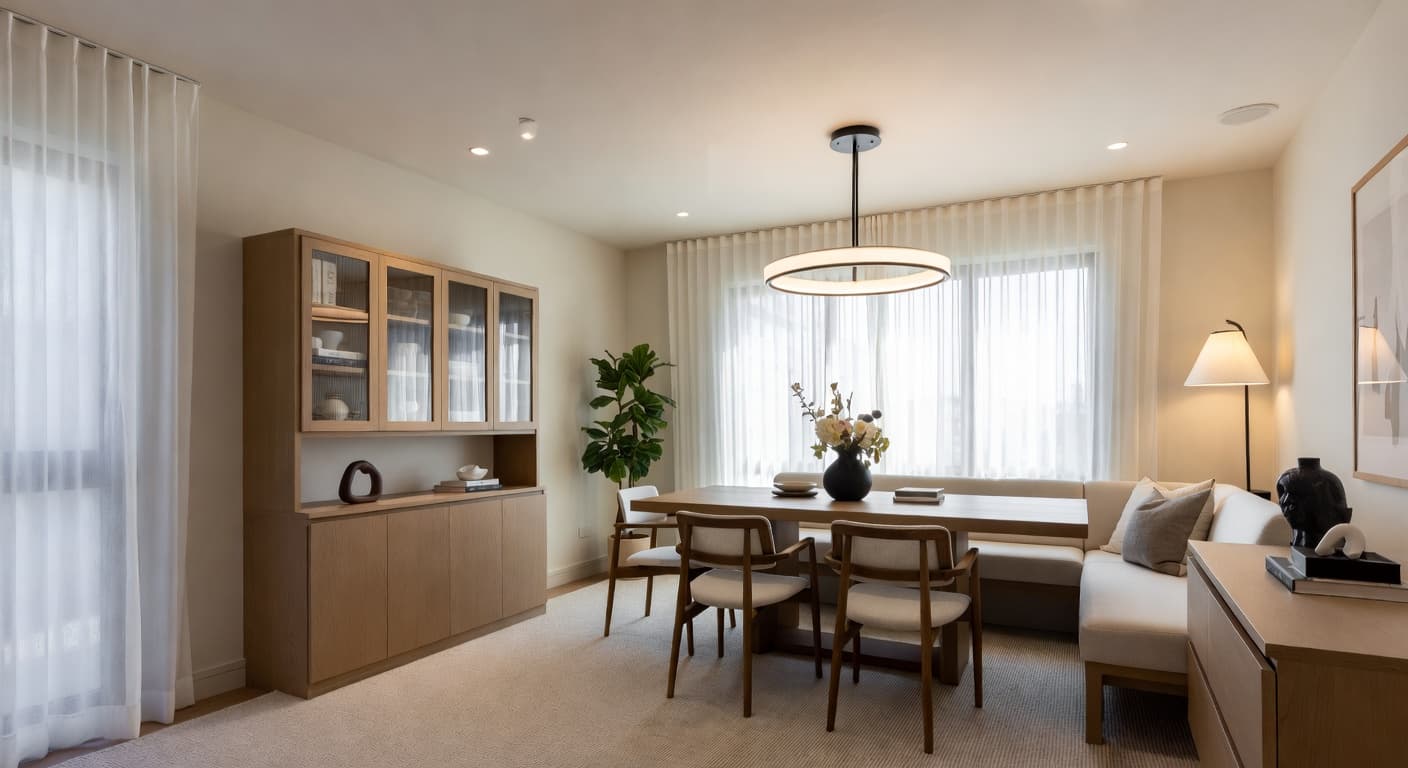 Scandifornian Dining Room design preview