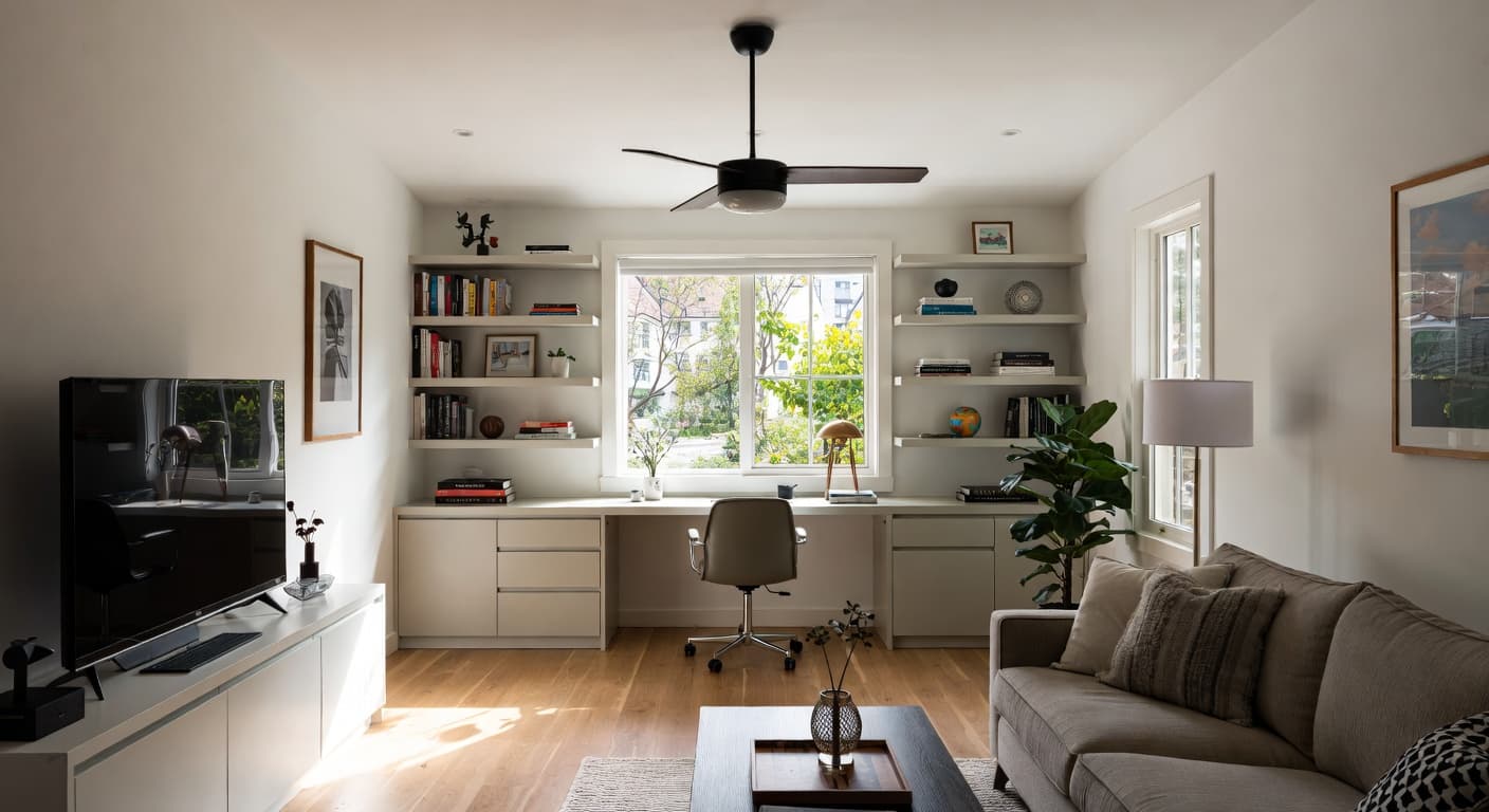 Scandifornian Home Office design preview