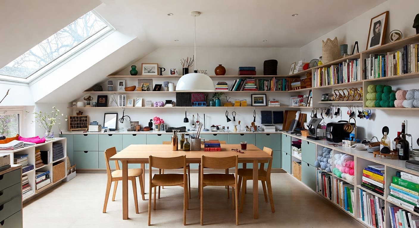 Scandinavian Craft Room / Studio design preview