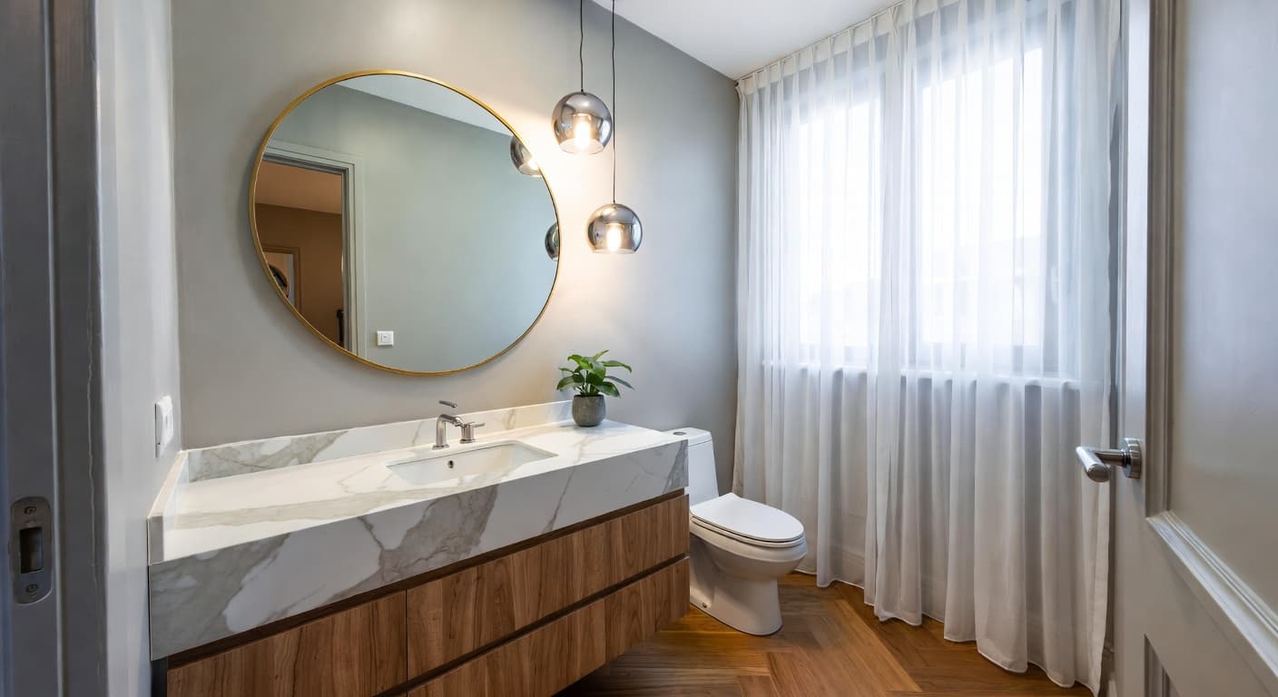 Scandinavian Powder Room design preview