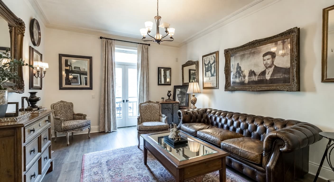 Shabby Chic smoking room / cigar lounge interior design - featuring shabby chic style furniture, decor, colors, and layout ideas for your smoking room / cigar lounge