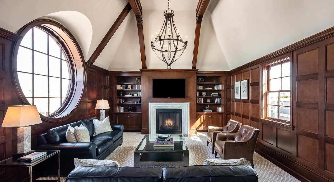 Shaker observatory interior design - featuring shaker style furniture, decor, colors, and layout ideas for your observatory