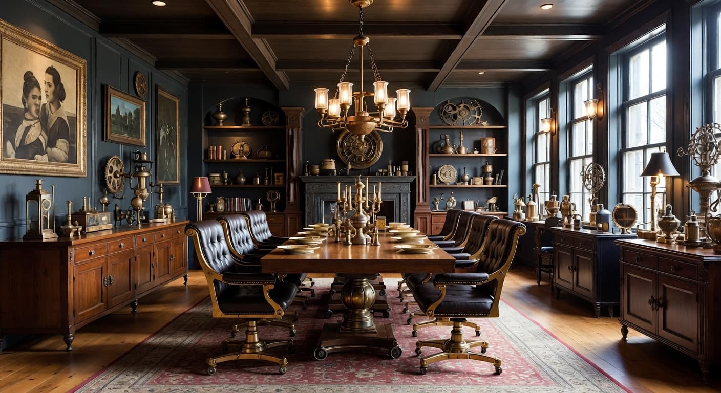 Steampunk Dining Room design preview