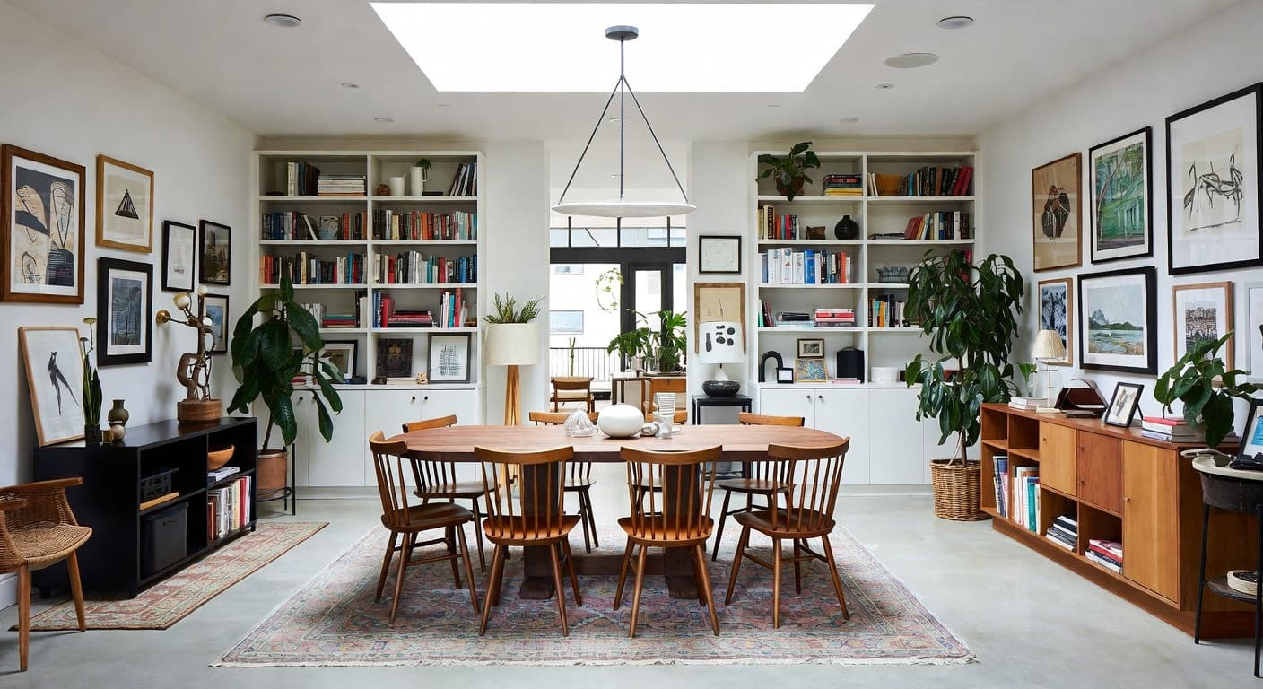 Transitional workshop interior design - featuring transitional style furniture, decor, colors, and layout ideas for your workshop