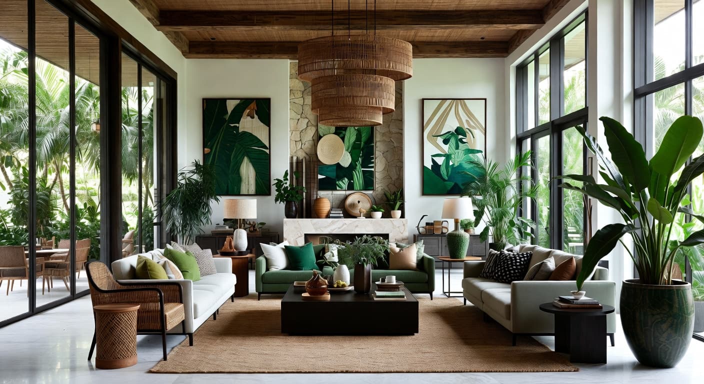 Tropical Living Room design preview