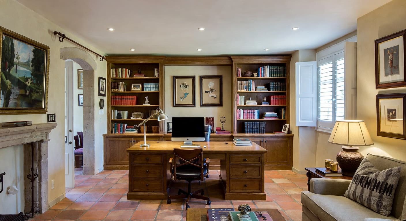 Tuscan Home Office design preview