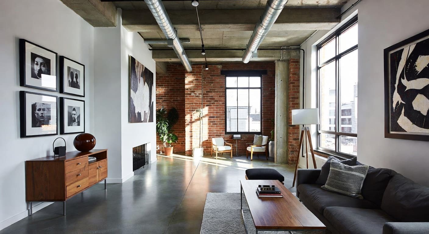 Urban entryway interior design - featuring urban style furniture, decor, colors, and layout ideas for your entryway