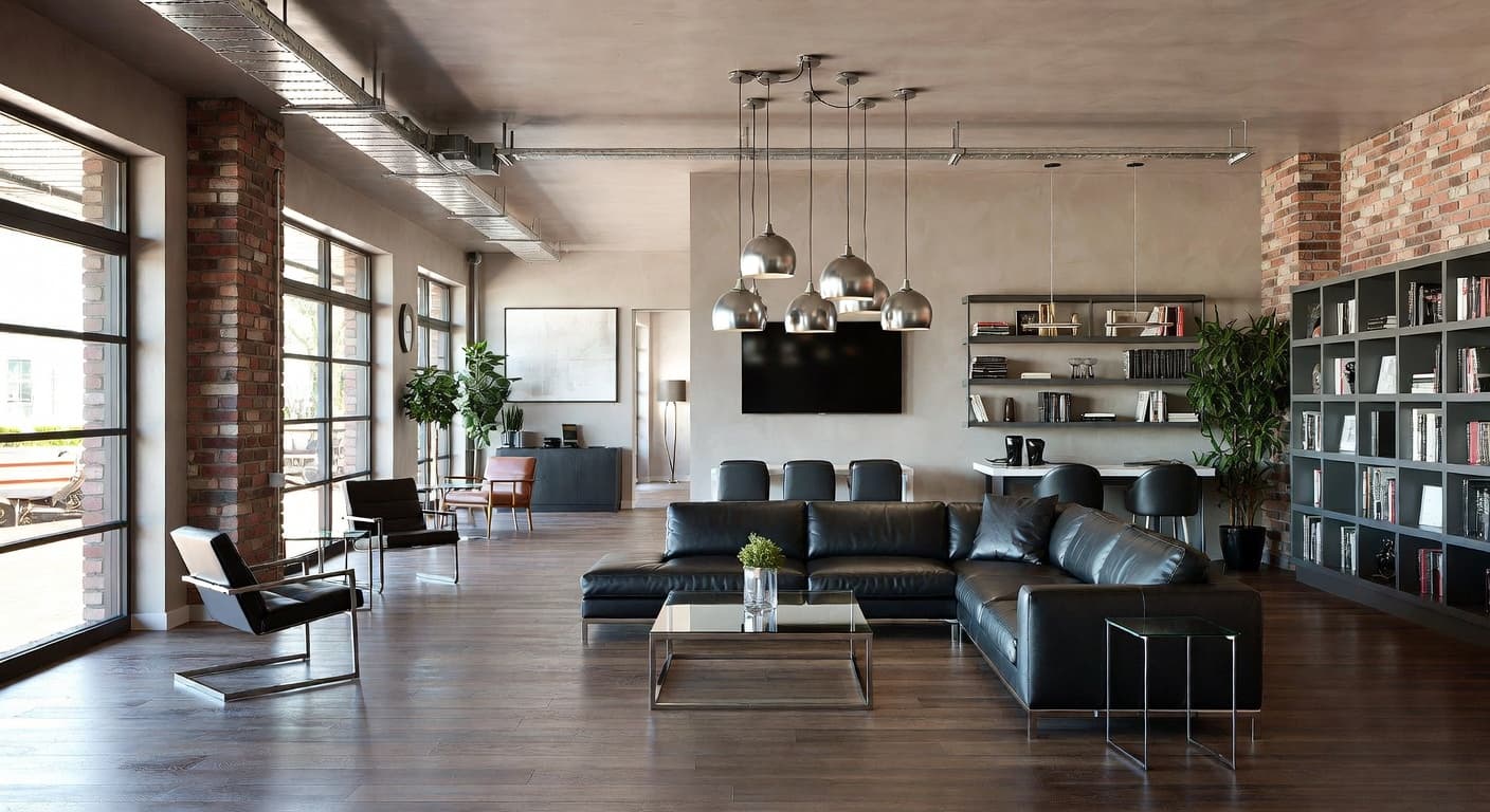 Urban garage interior interior design - featuring urban style furniture, decor, colors, and layout ideas for your garage interior