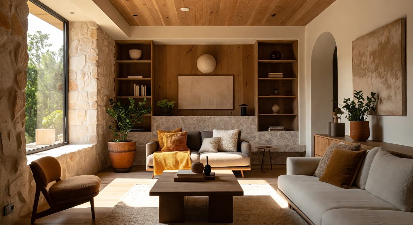 Warm Minimalism playroom interior design - featuring warm minimalism style furniture, decor, colors, and layout ideas for your playroom