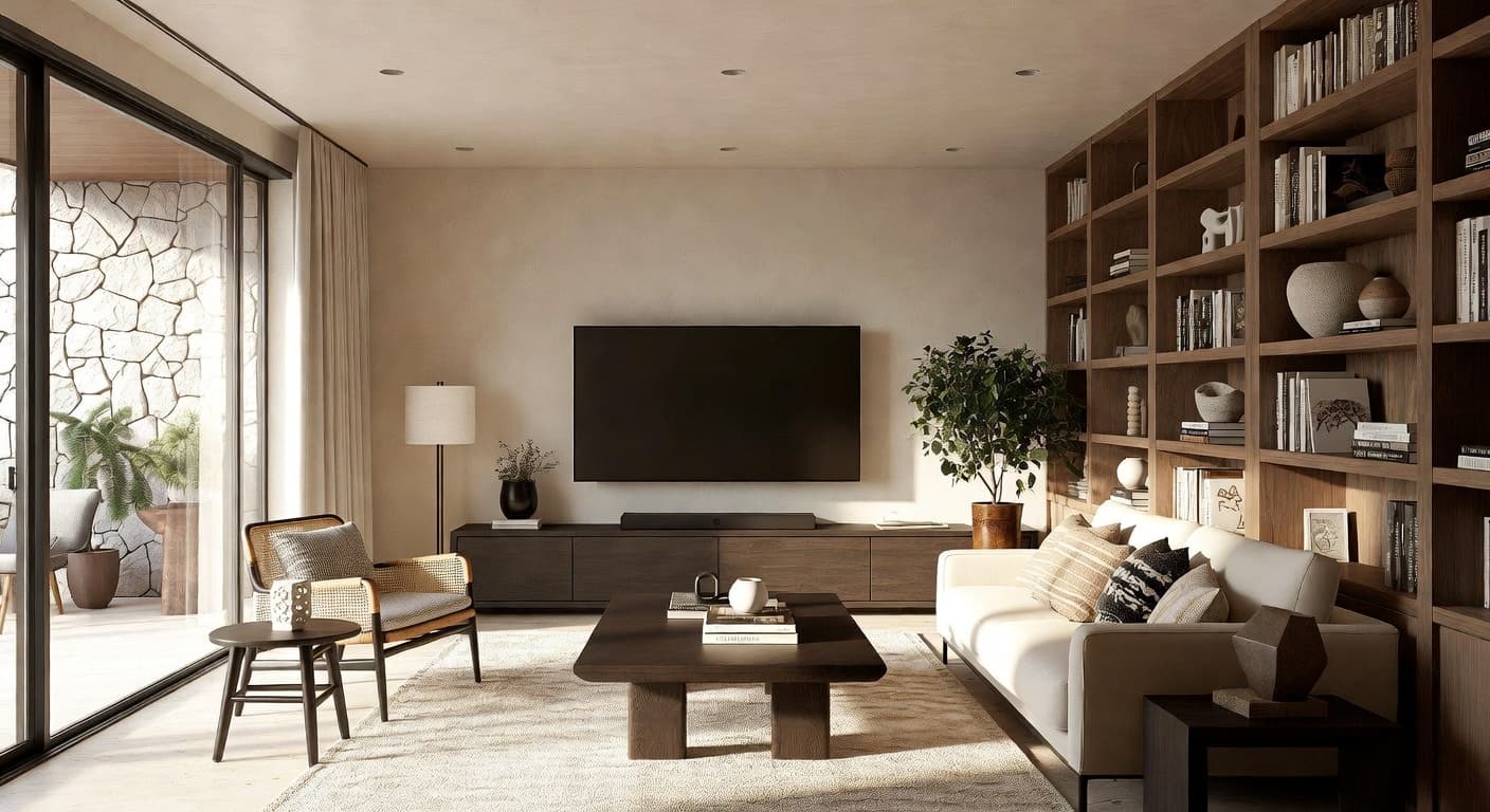 Zen game room interior design - featuring zen style furniture, decor, colors, and layout ideas for your game room