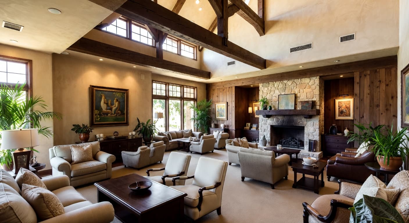 Zen smoking room / cigar lounge interior design - featuring zen style furniture, decor, colors, and layout ideas for your smoking room / cigar lounge