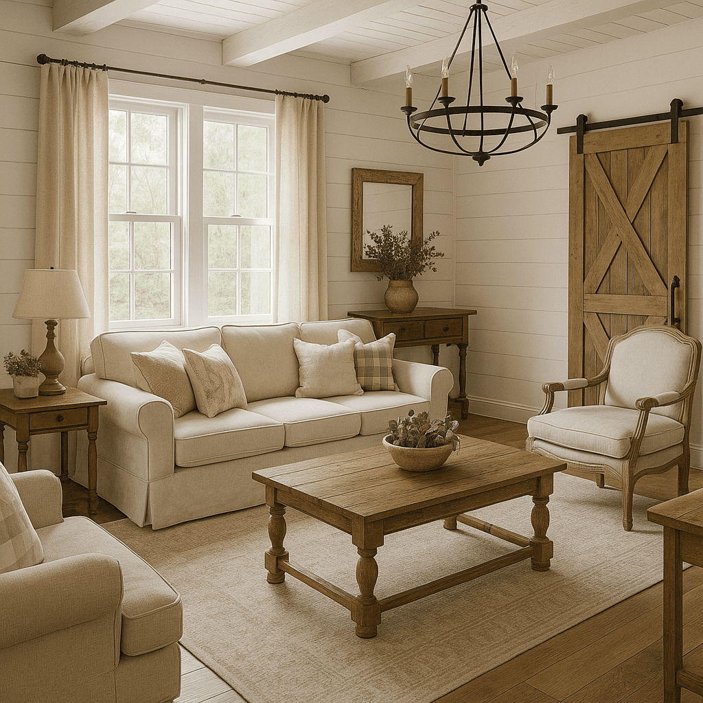 Farmhouse interior design style