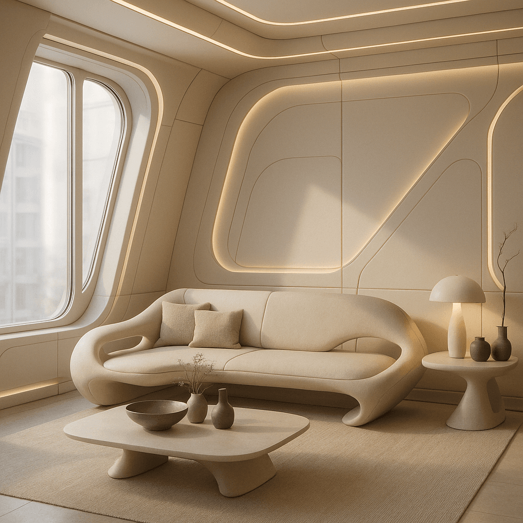 Futuristic interior design style