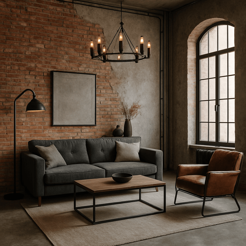 Industrial interior design style
