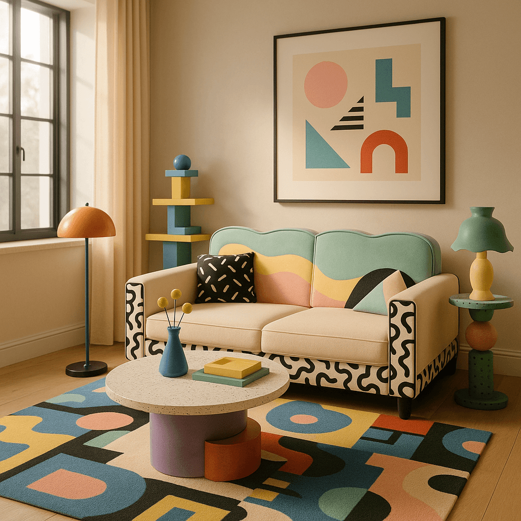 Memphis Design interior design style