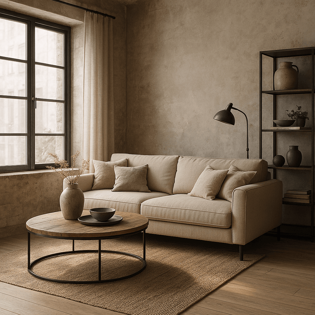 Soft Industrial interior design style