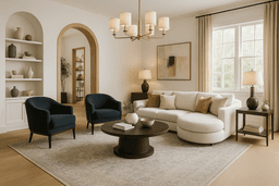 Real estate professional using virtual staging