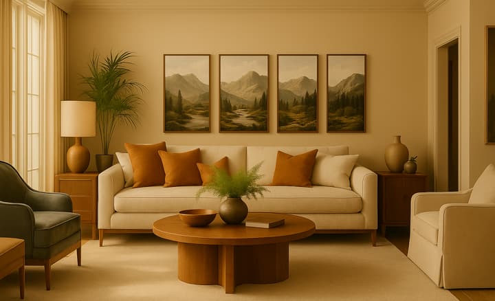 Rustic living room design transformation