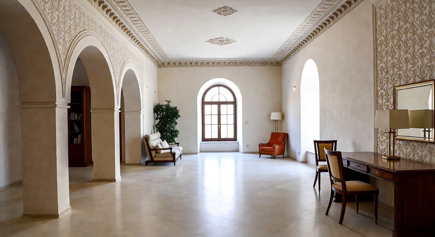 Byzantine storage room interior design - featuring byzantine style furniture, decor, colors, and layout ideas for your storage room