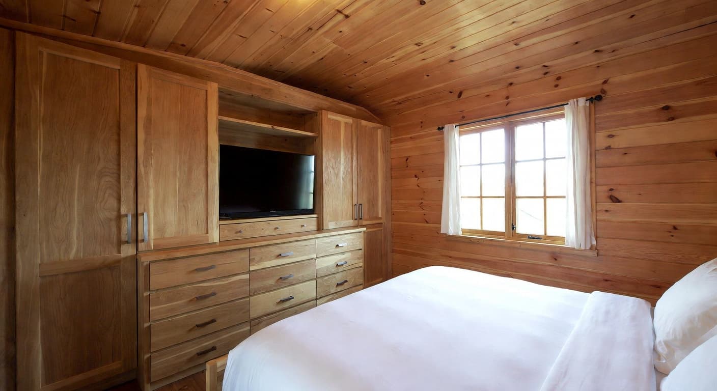 Cabin storage room interior design - featuring cabin style furniture, decor, colors, and layout ideas for your storage room