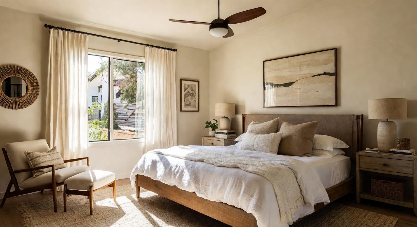 California Casual Bedroom design preview