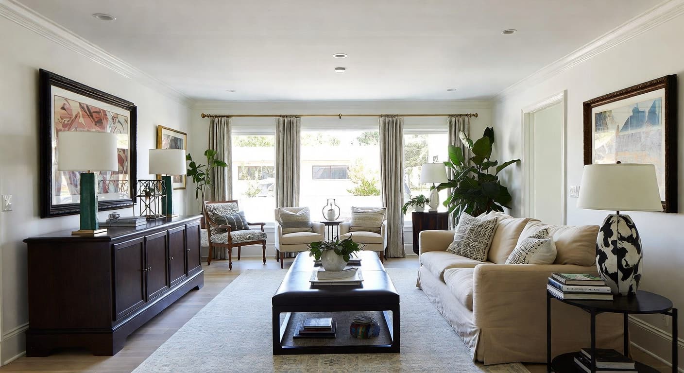 California Casual outdoor space interior design - featuring california casual style furniture, decor, colors, and layout ideas for your outdoor space